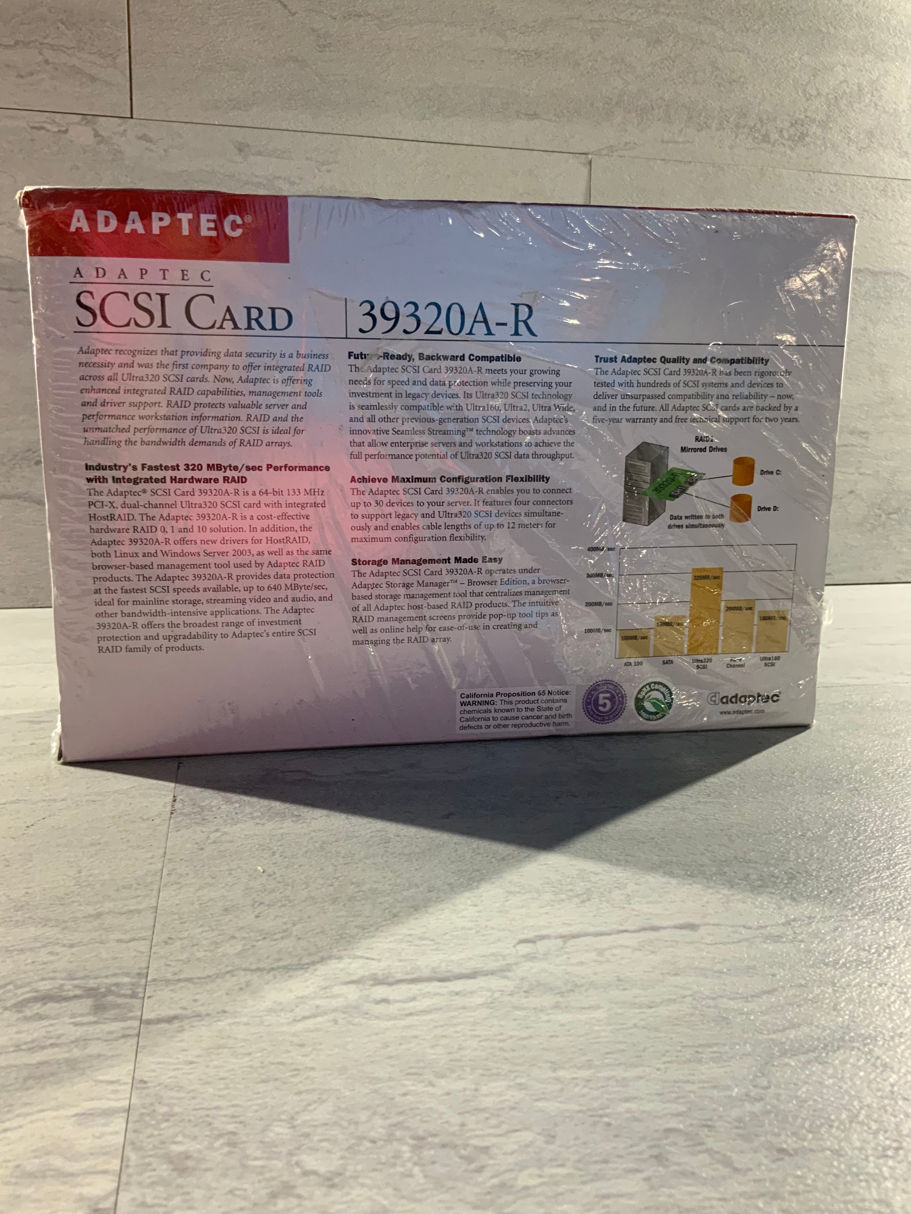 Adaptec 2060900-R 39320A-R SCSI 64-BIT Kit (6961492263095)